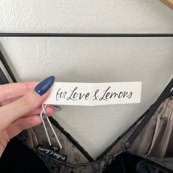 For Love and Lemons Jourdan Lace Mesh Mini Dress Size Medium NEW NWT - Picture 8 of 9